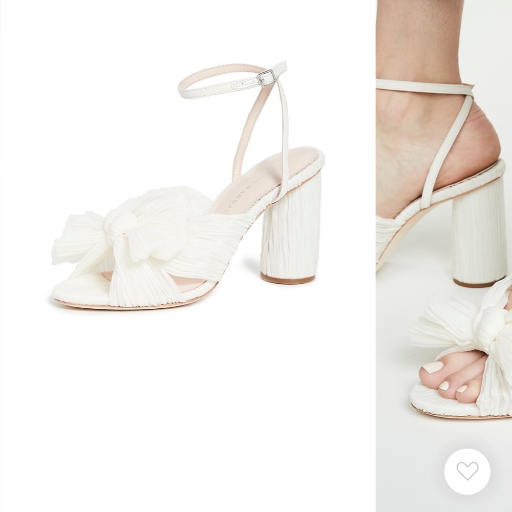 Loeffler Randall Camellia Pleated Bow Heel with Ankle Strap - Picture 4 of 8